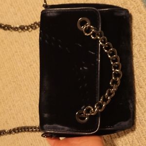 Zara velvet bag